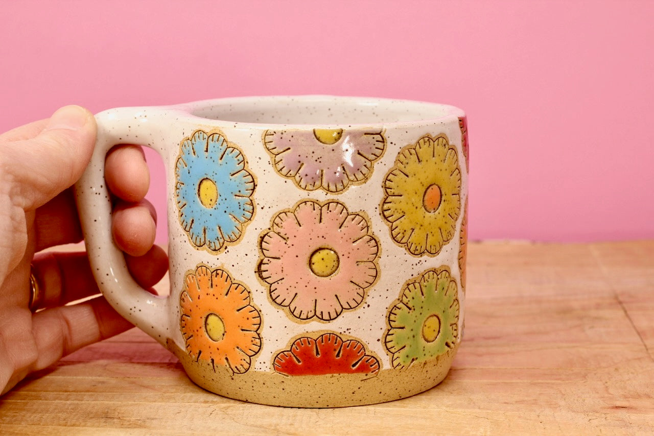 Sugar Cookie Flower Mug *SECOND* #108- (13 oz.)