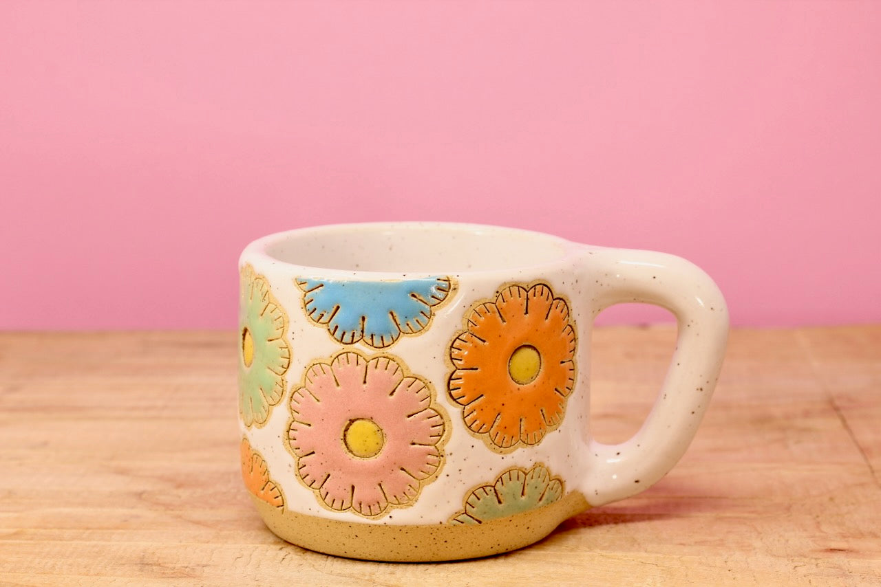 Sugar Cookie Flower MINI Mug #111- (6 oz.)