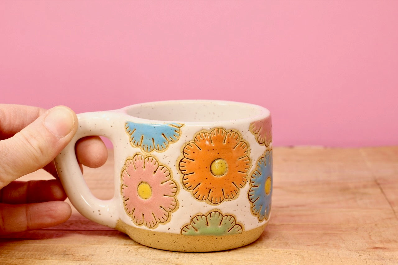 Sugar Cookie Flower MINI Mug #111- (6 oz.)