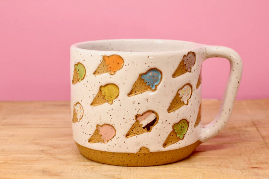 Ice Cream Cone Mug #112- (14 oz.)