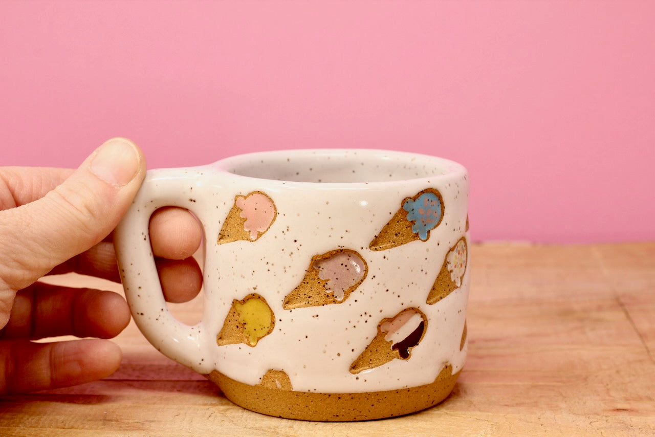 Ice Cream Cone MINI Mug #115- (6 oz.)