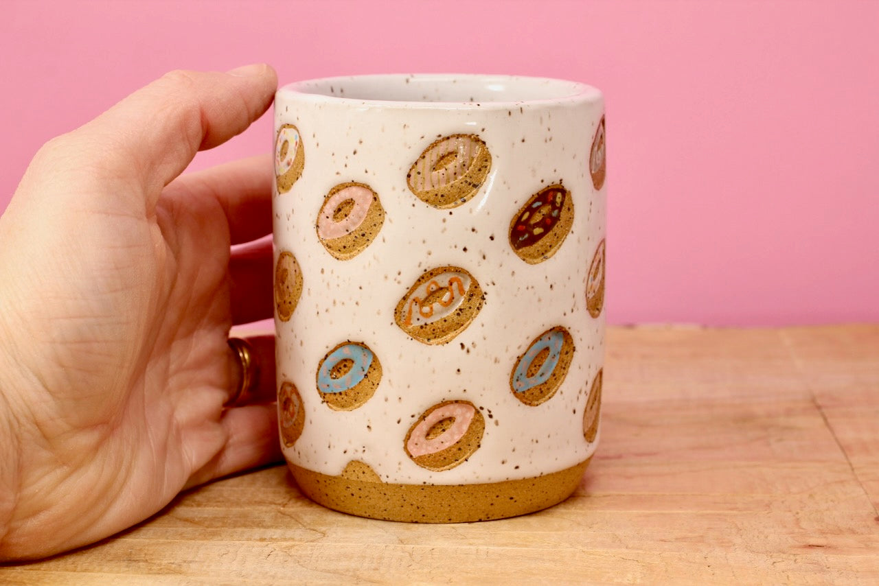 Donut Tumbler Speckled #134- (10 oz.)
