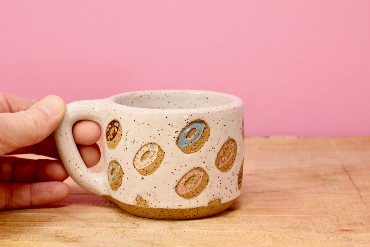 Donut MINI Mug Speckled #135- (6 oz.)