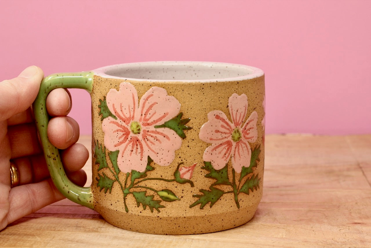 Wild Rose Mug #141- (12 oz.)