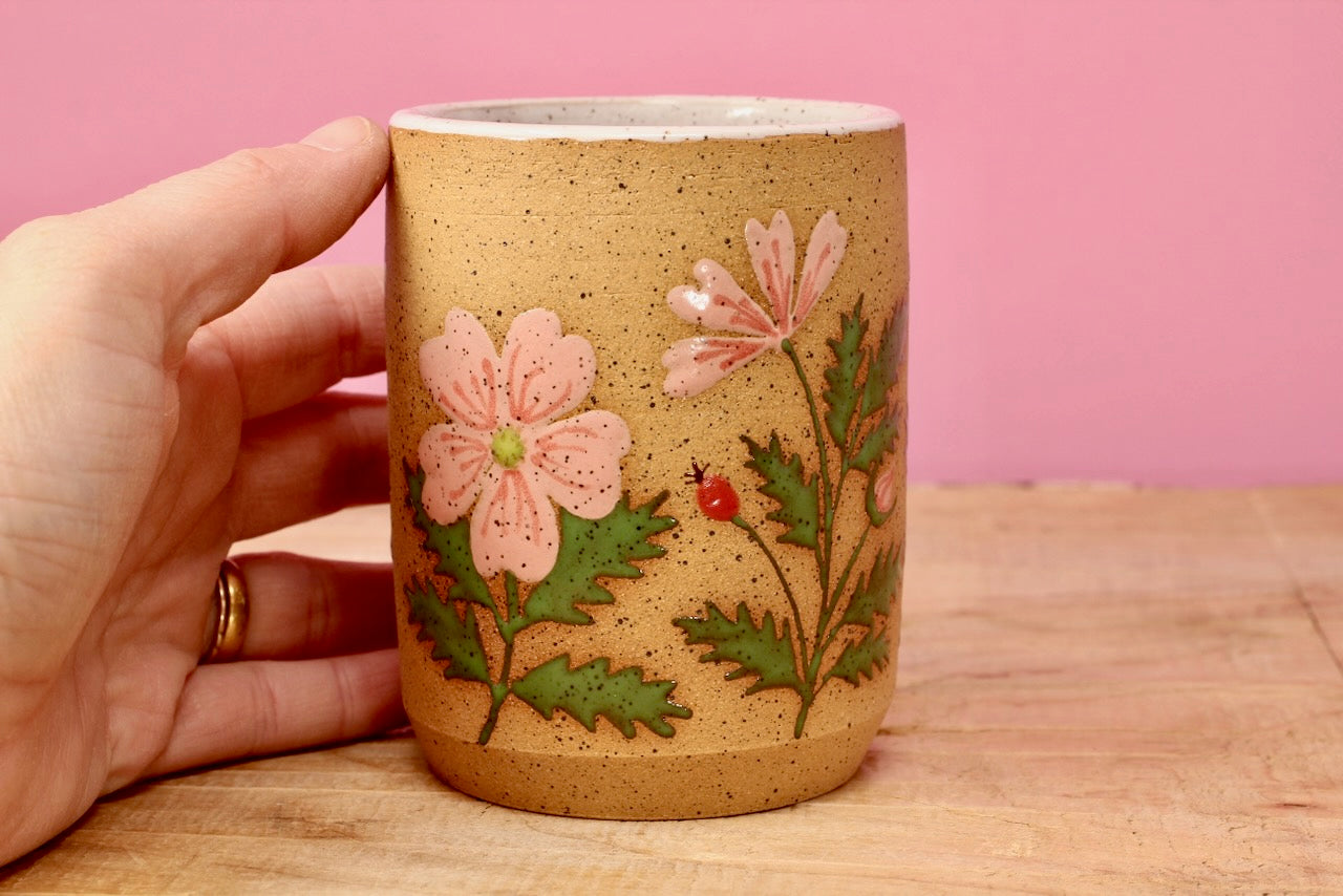 Wild Rose Tumbler #143- (11 oz.)