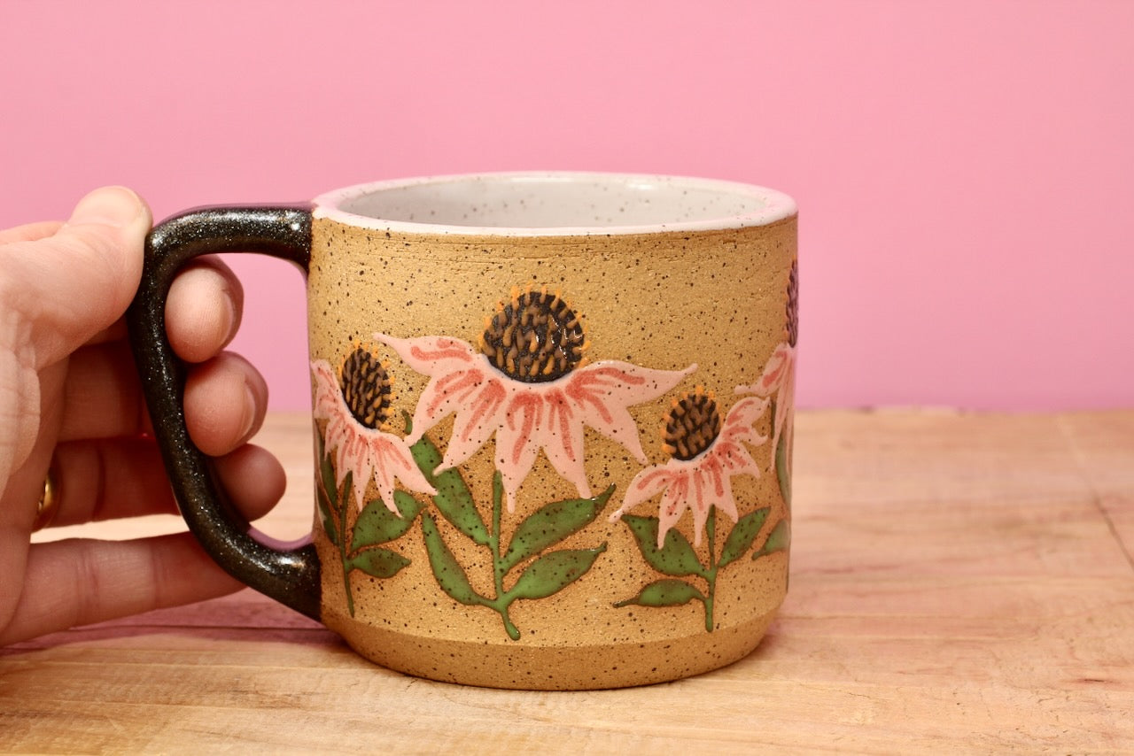 Wildflower Echinacea Mug #154- (11 oz.)