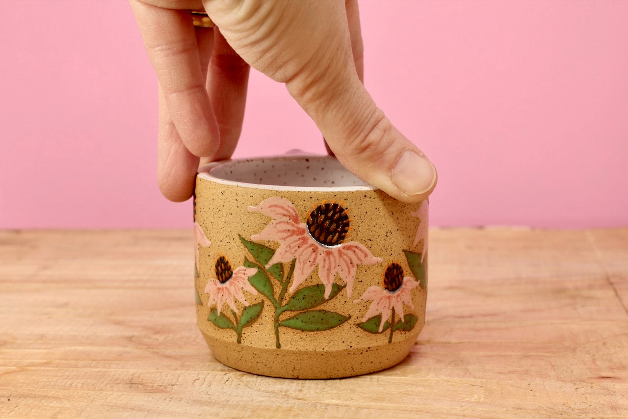 Wildflower Echinacea MINI Mug #156- (6 oz.)