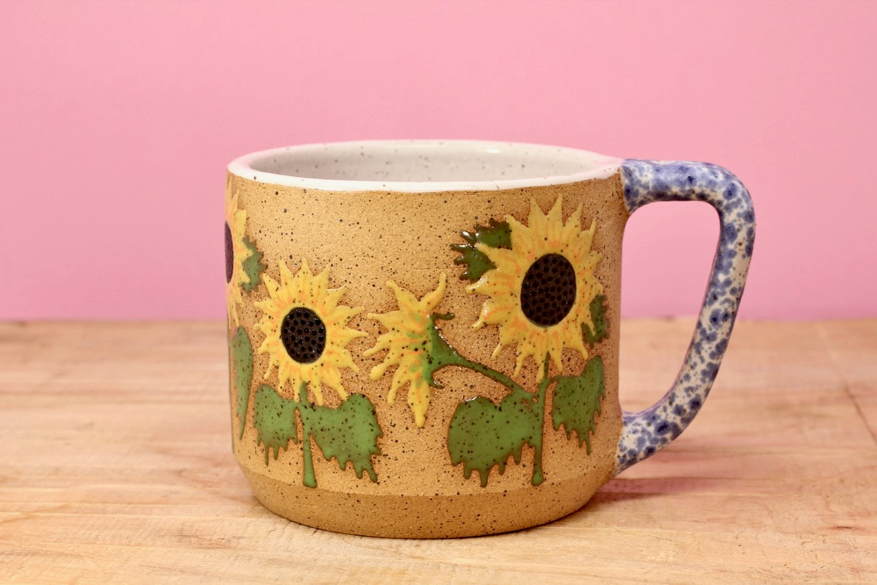 Wildflower Sunflower Mug #158- (12 oz.)