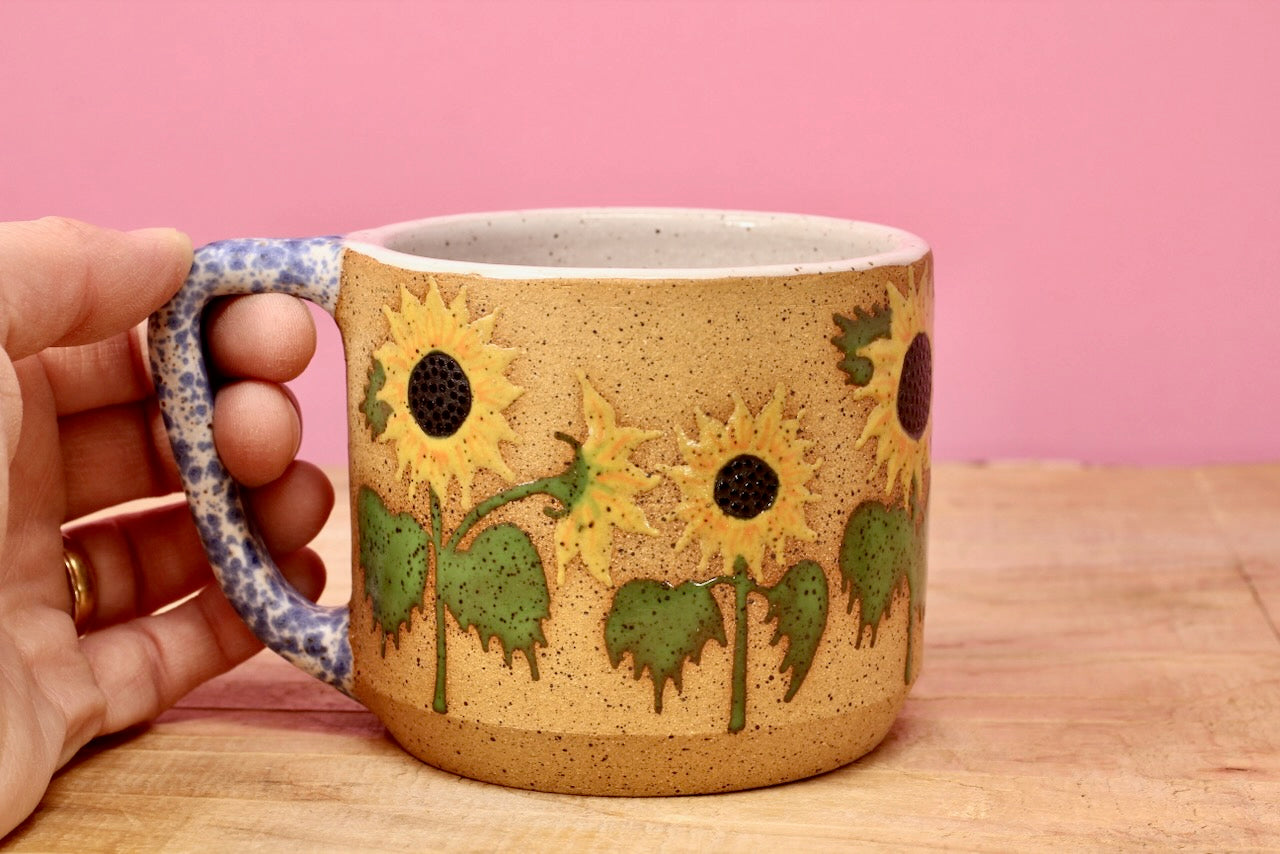 Wildflower Sunflower Mug #158- (12 oz.)
