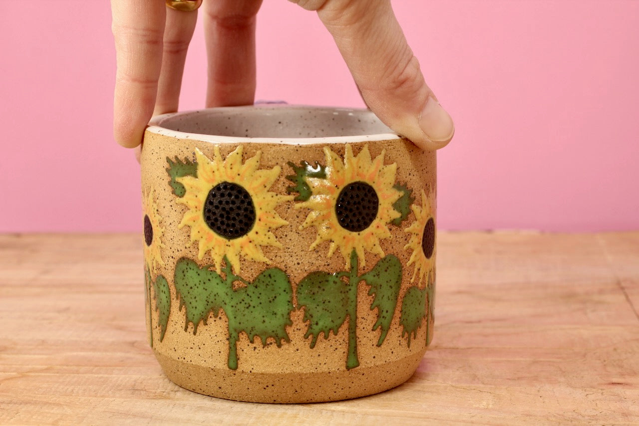 Wildflower Sunflower Mug #158- (12 oz.)