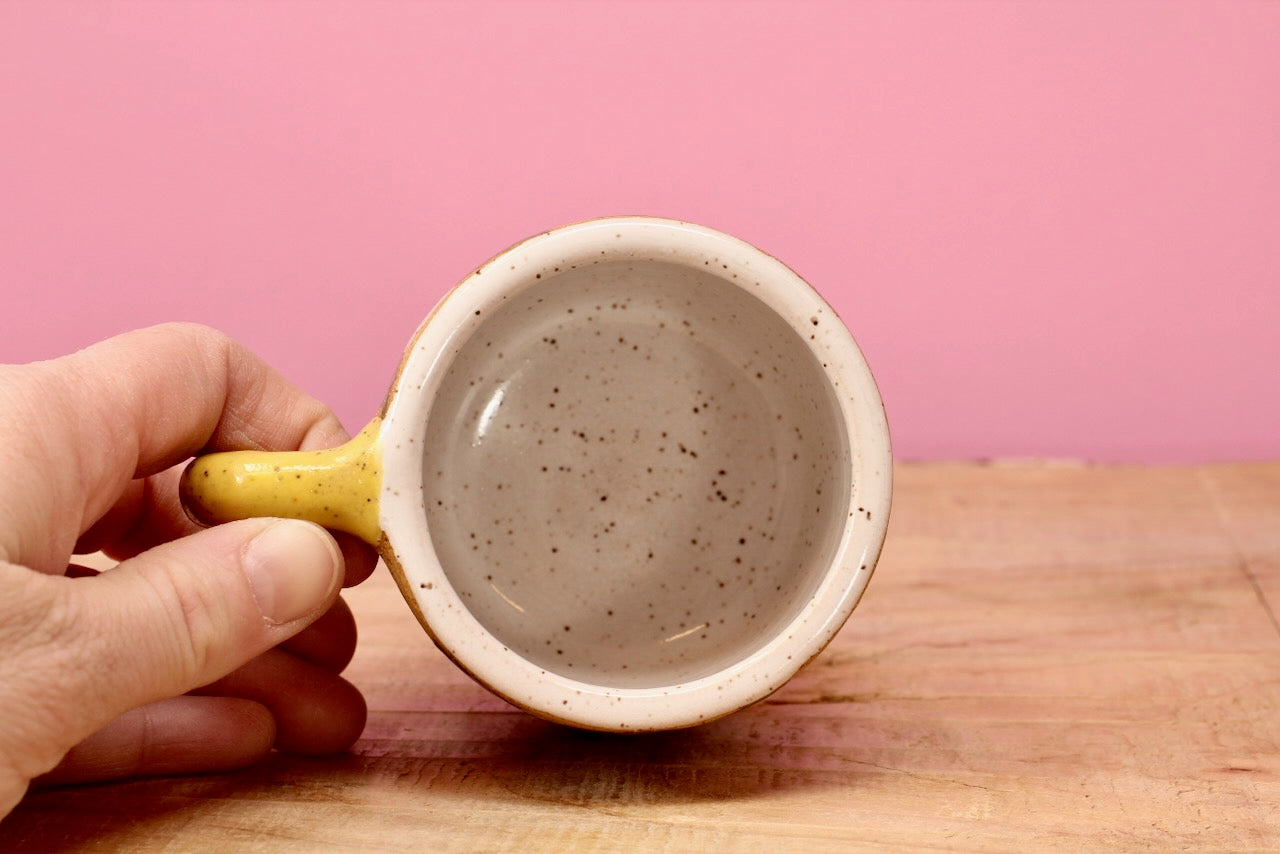 Wildflower Strawberry MINI Mug -Yellow #165-(6.5 oz.)