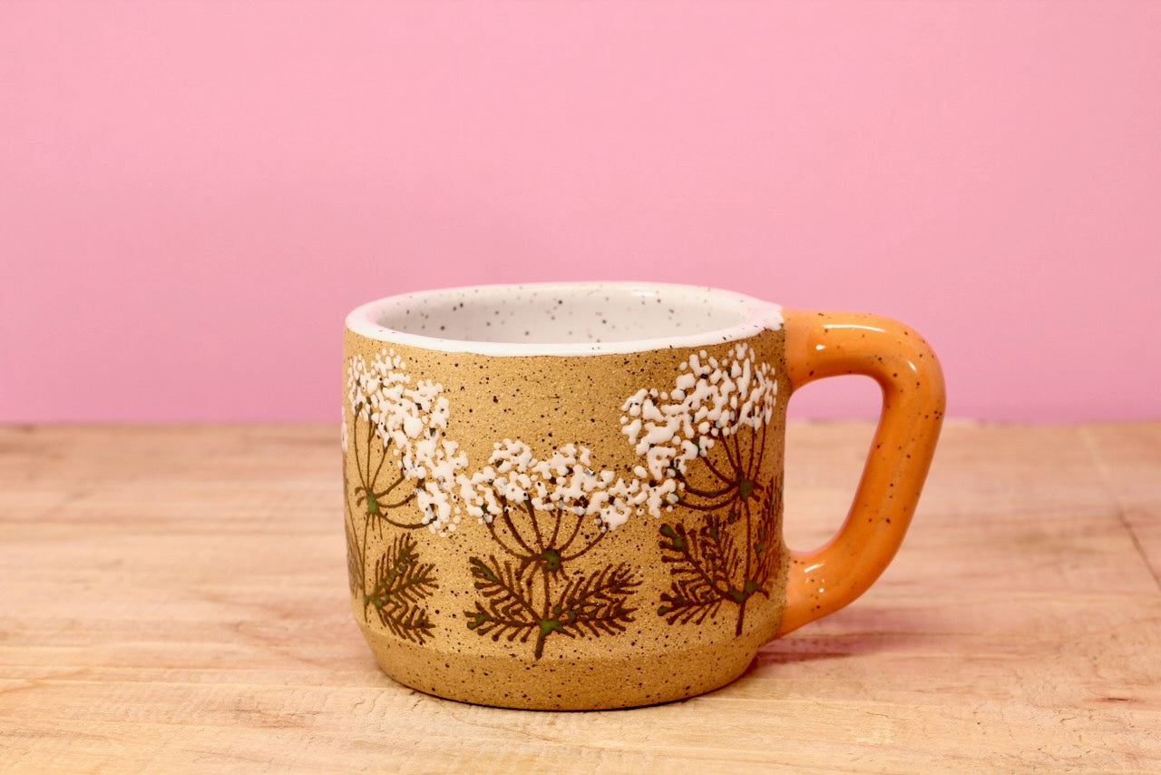 Wildflower Queen Anne's Lace MINI Mug #169- (6 oz.)