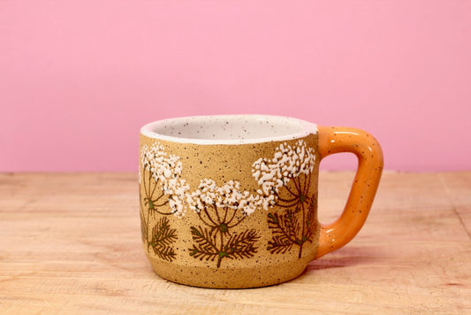 Wildflower Queen Anne's Lace MINI Mug #169- (6 oz.)