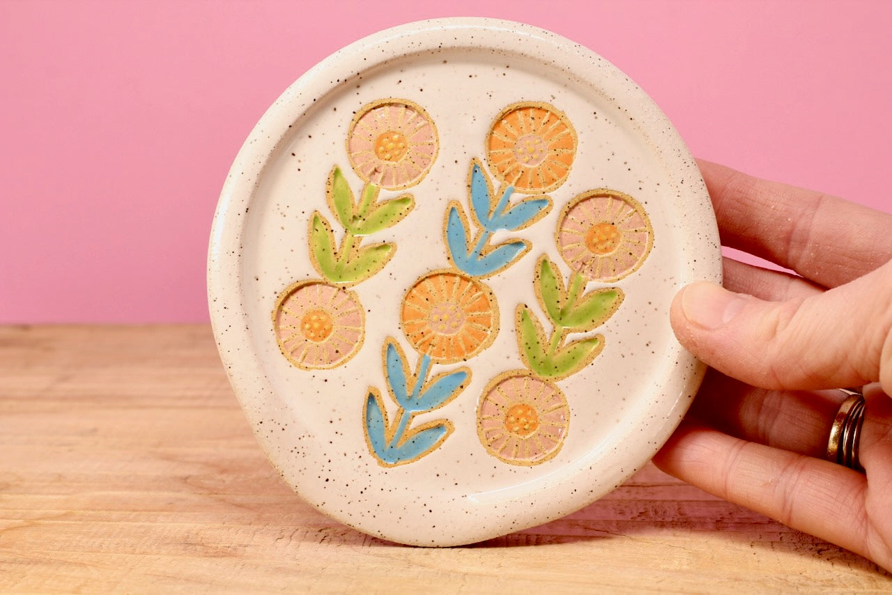 Spoon Rest- Flower Chain #174