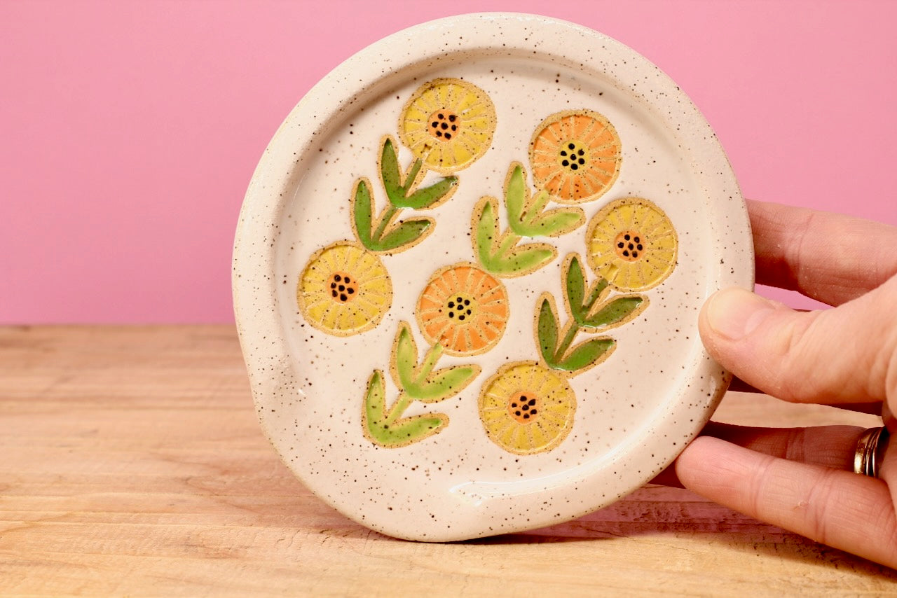 Spoon Rest- Flower Chain #175