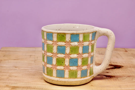 Sawtooth Star Mug #21-*SECOND*-(12 oz.)