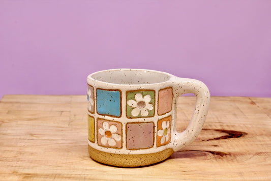 Flower Block MINI Mug #39- (6 oz.)