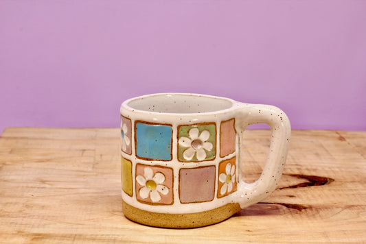 Flower Block MINI Mug #40- (6 oz.)