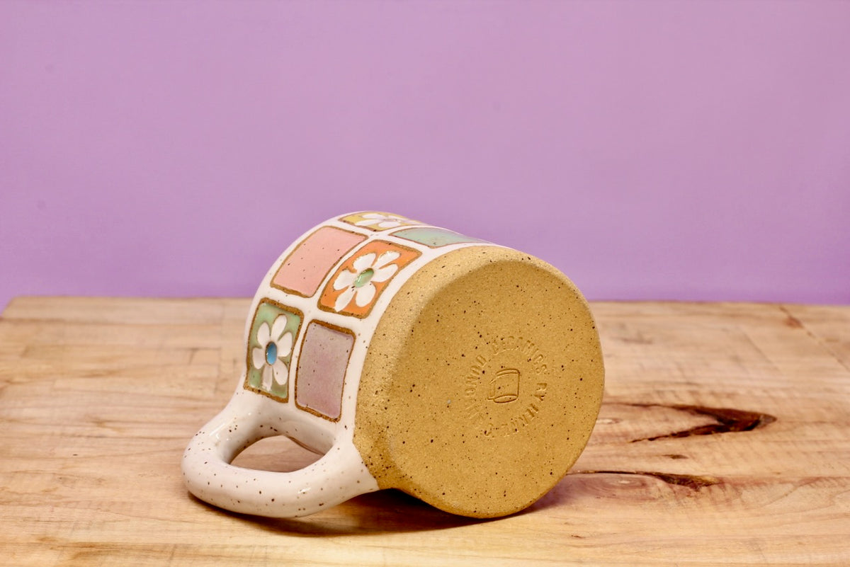 Flower Block MINI Mug #40- (6 oz.)