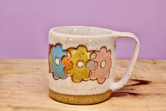Flower Stack Mug #41-(12.5 oz.)