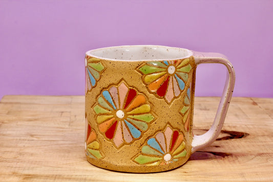 Dresden Quilt Mug-Purple #44- (12 oz.)