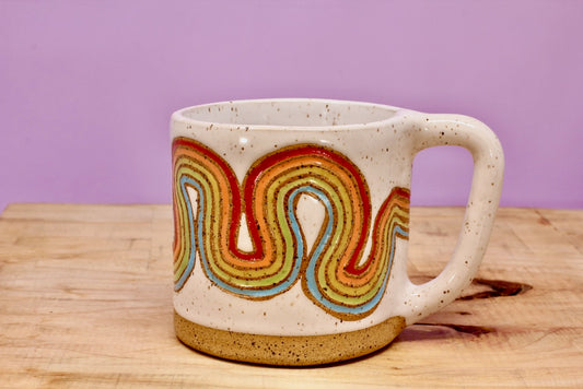 Ribbon Rainbow Mug #45- (12 oz.)