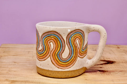 Ribbon Rainbow Mug #48- (12 oz.)