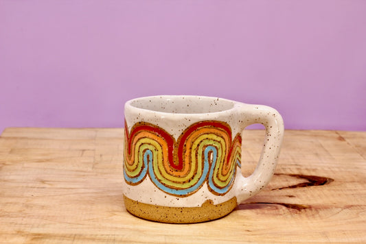 Ribbon Rainbow MINI Mug #51- (5.5 oz.)