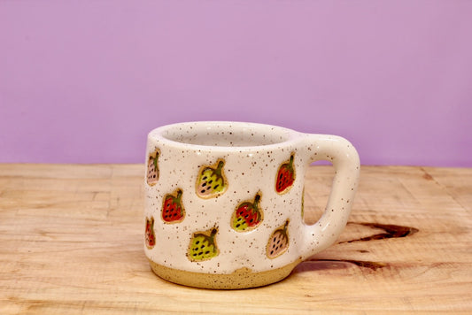 Strawberry Stamped MINI Mug #90- (5 oz.)