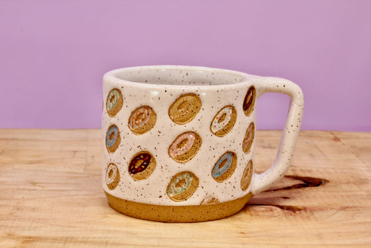 Donut Mug Speckled #102- (12 oz.)