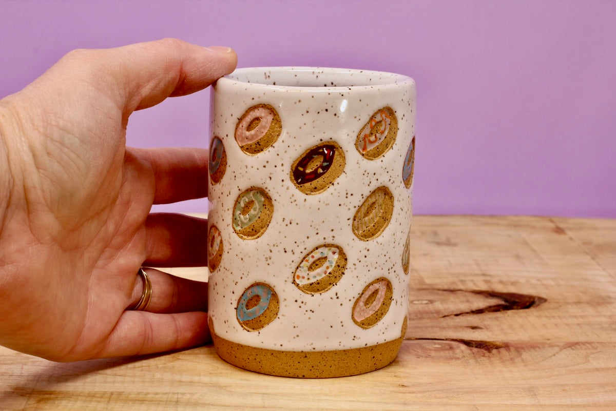 Donut Tumbler Speckled #103- (8 oz.)