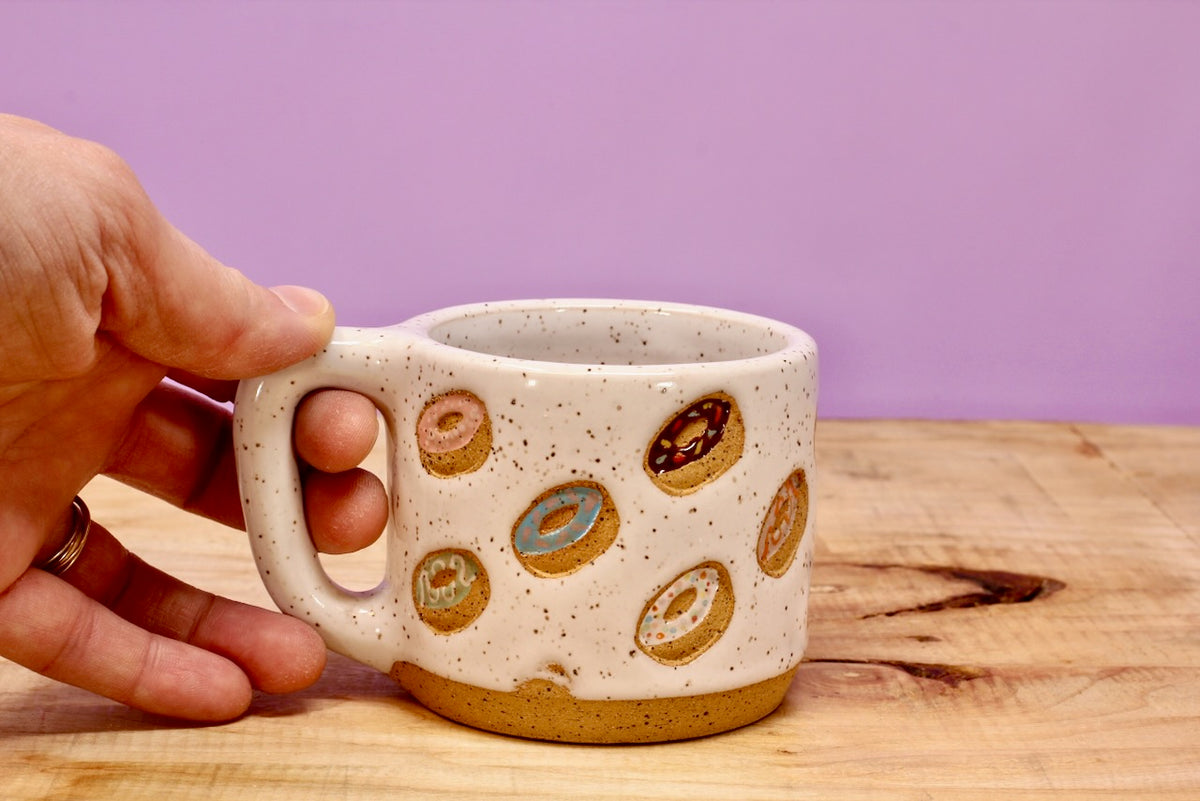 Donut MINI Mug Speckled #104- (6 oz.)