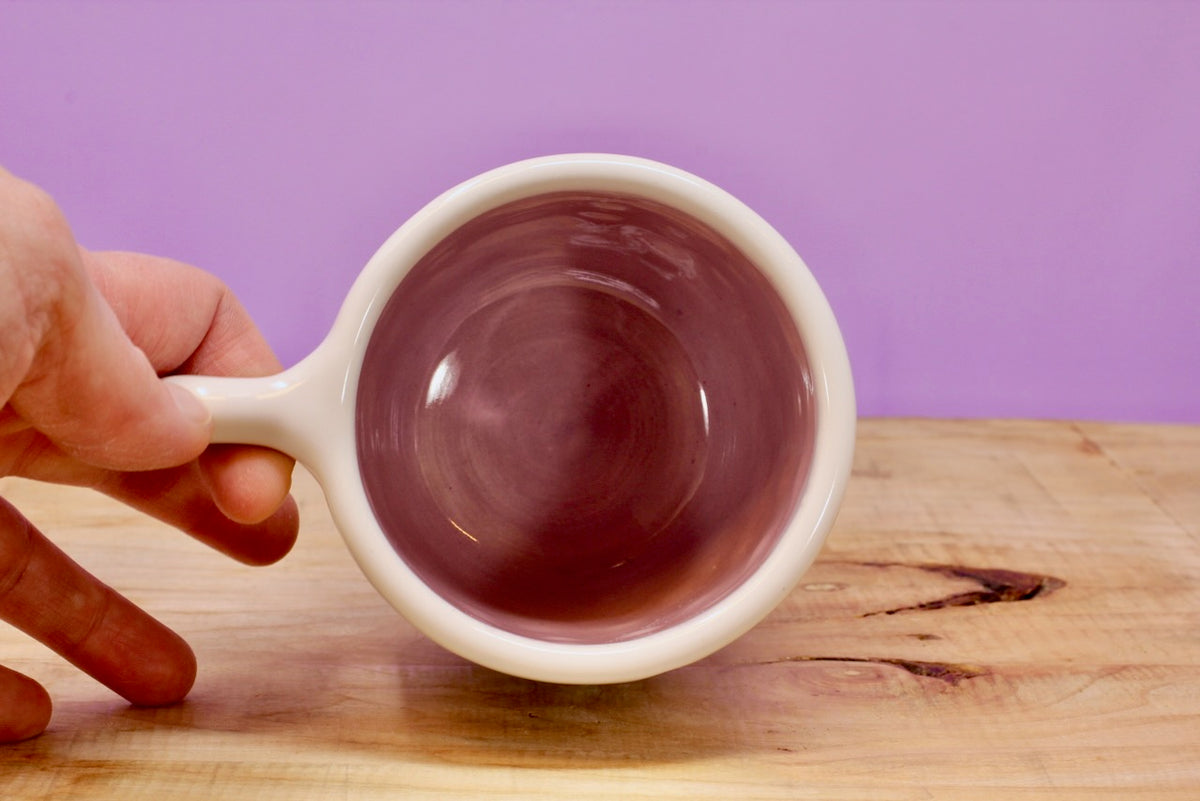 "Tiny Flower" Mug-Purple #112- (10.5 oz.)