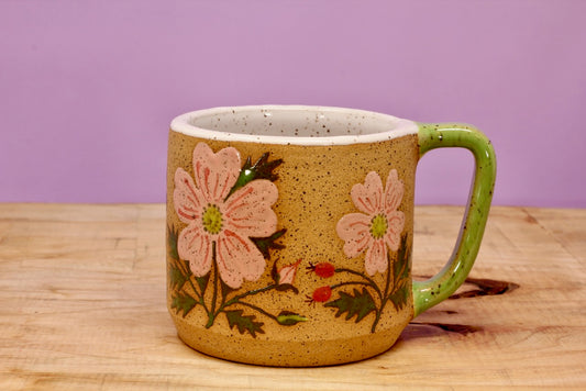Wild Rose Mug #124- (12 oz.)