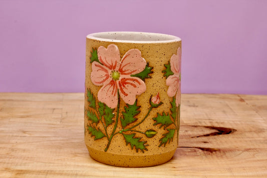 Wild Rose Tumbler #142- (10 oz.)