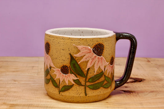 Wildflower Echinacea Mug #132- (13 oz.)