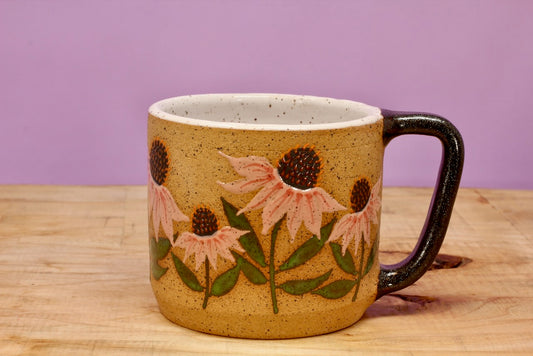 Wildflower Echinacea Mug #133- (13 oz.)