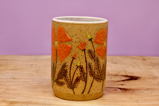 Wildflower California Poppy Tumbler #145- (9 oz.)