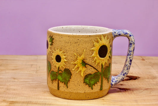 Wildflower Sunflower Mug #154- (12 oz.)