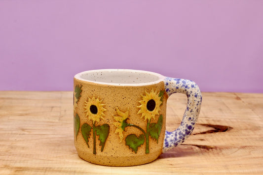Wildflower Sunflower MINI Mug #158- (6 oz.)