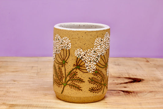 Wildflower Queen Anne's Lace Tumbler #161- (8 oz.)