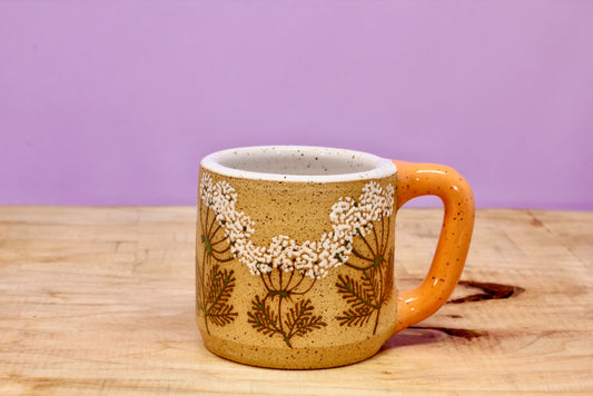 Wildflower Queen Anne's Lace MINI Mug #162- (6 oz.)