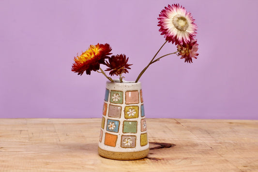 Vase- Flower Block Mini #169