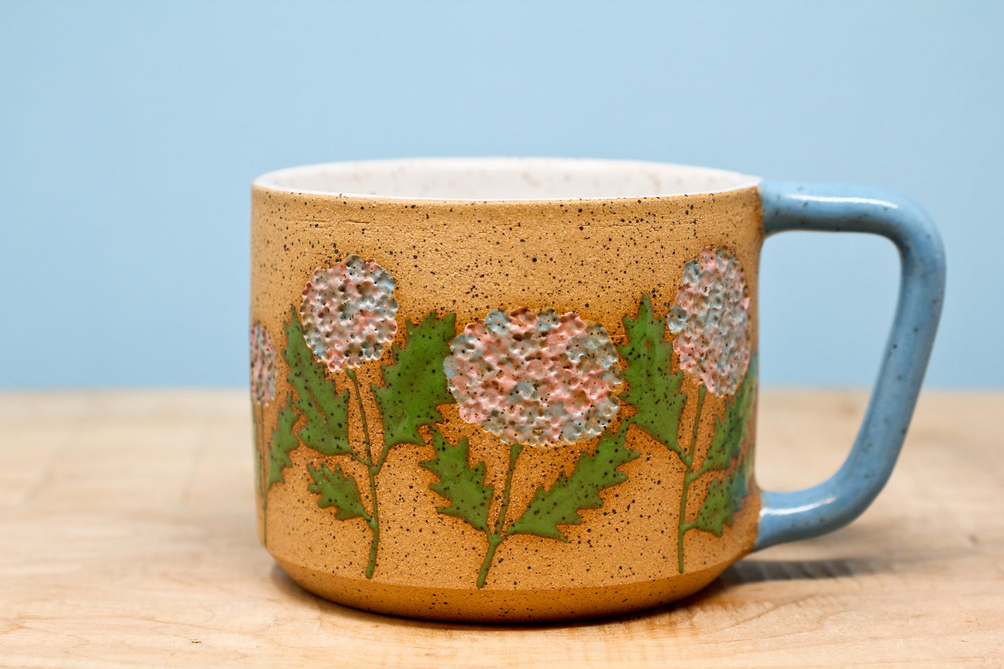 Wildflower Hydrangea Mug #88- (15 oz.)