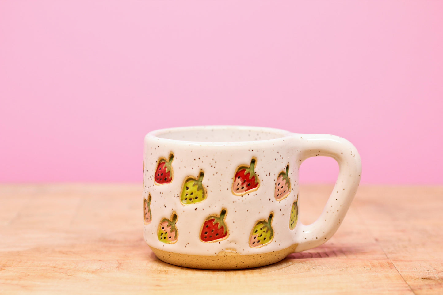 Strawberry Stamped MINI Mug #29- (6 oz.)