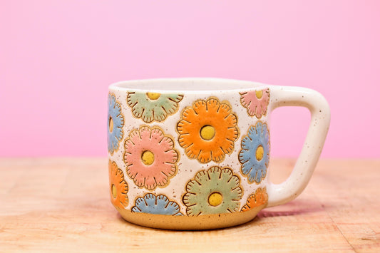 Sugar Cookie Flower Mug #66- (13.5 oz.)