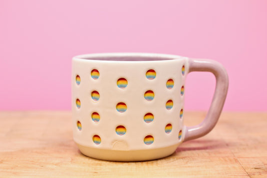 Rainbow Basker Mug #94- (13.5 oz.)