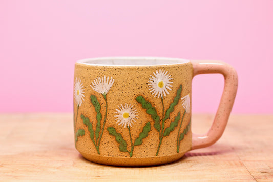 Wildflower Daisy Mug #121- (14 oz.)