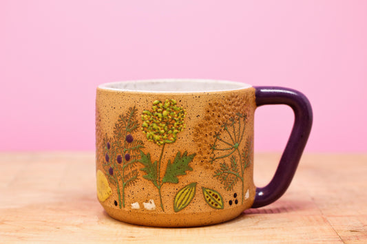 Wildflower Ginny Botanical Mug #135- (13 oz.)