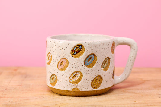 Donut Mug Speckled #29-(13.5 oz.)